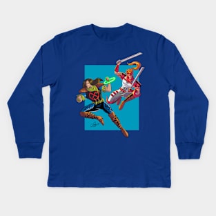 Classic Rictor and Shatterstar Kids Long Sleeve T-Shirt